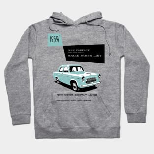 FORD PREFECT - PARTS LIST - book cover Hoodie